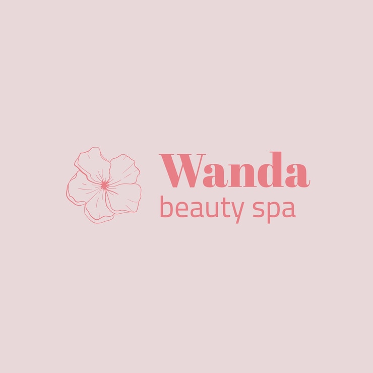 Vettore gratuito modello di logo floreale spa