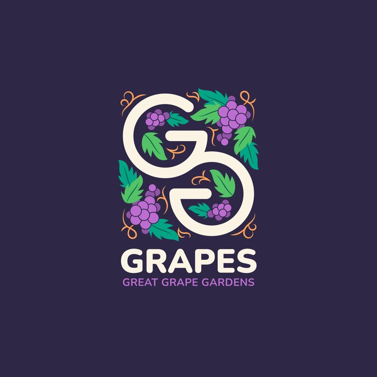 Vettore gratuito modello di logo gg design piatto disegnato a mano