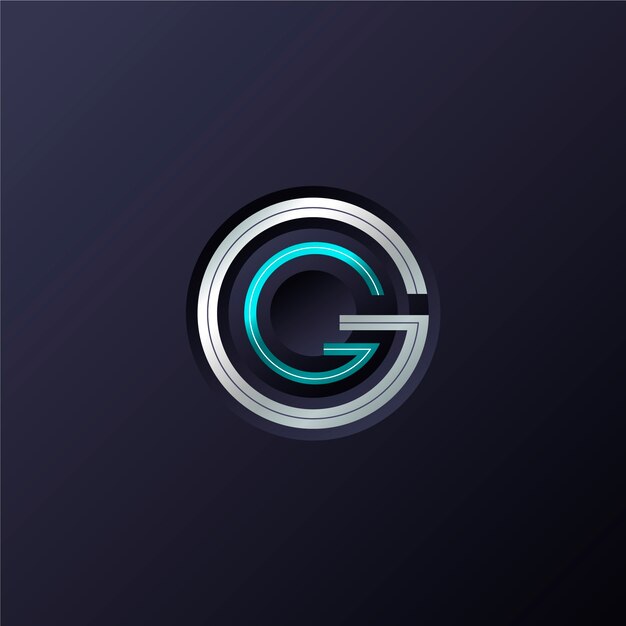 Modello di logo gg professionale