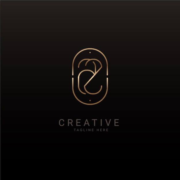 Modello di logo gradiente az o za