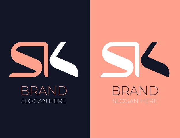 Modello di logo ks professionale