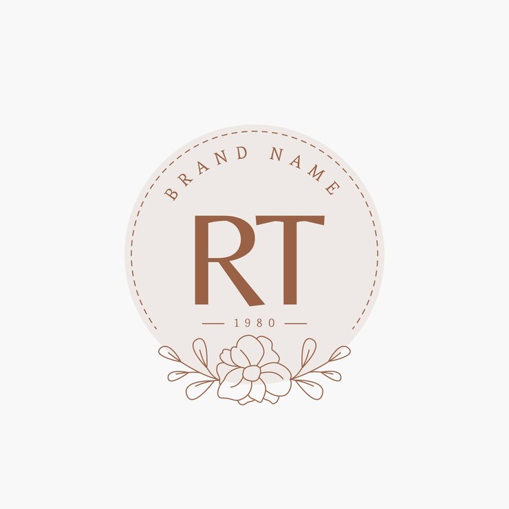 Vettore gratuito modello di logo monogramma disegnato a mano