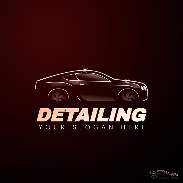 Vettore gratuito modello di logo per i dettagli dell'auto