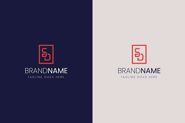 Vettore gratuito modello di logo sd professionale