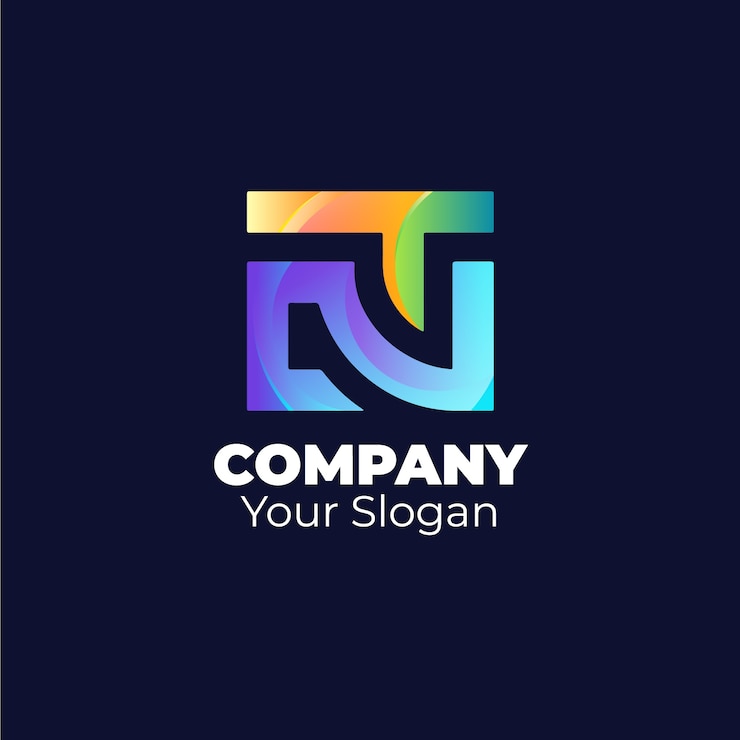 Vettore gratuito modello di logo tn professionale creativo