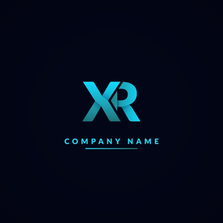 Vettore gratuito modello di logotipo rx professionale