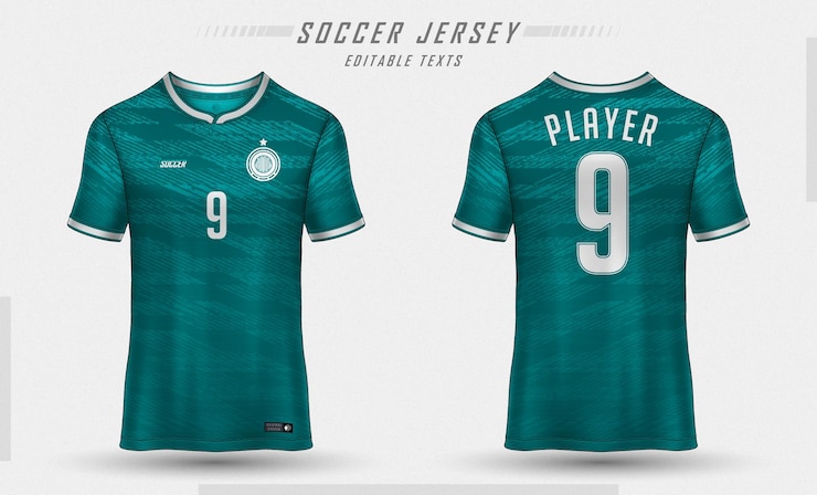 Vettore gratuito modello di maglietta da calcio design di maglietta sportiva