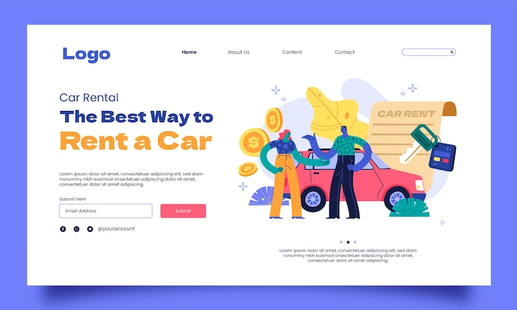 Vettore gratuito modello di pagina di destinazione design piatto