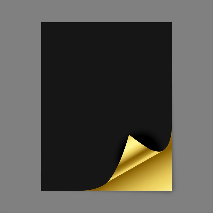 Vettore gratuito modello di piegatura di pagine vuote in stile 3d con effetto ombra