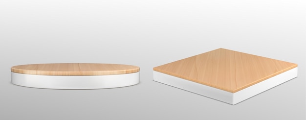 Modello di podio in legno per l'esposizione di prodotti