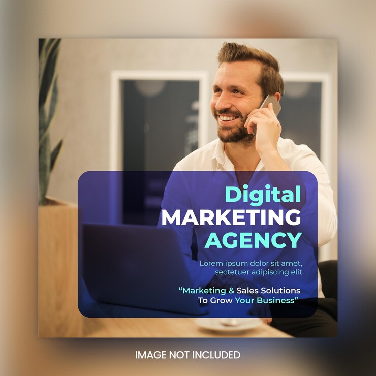Vettore gratuito modello di post sui social media di marketing digitale e banner web aziendale