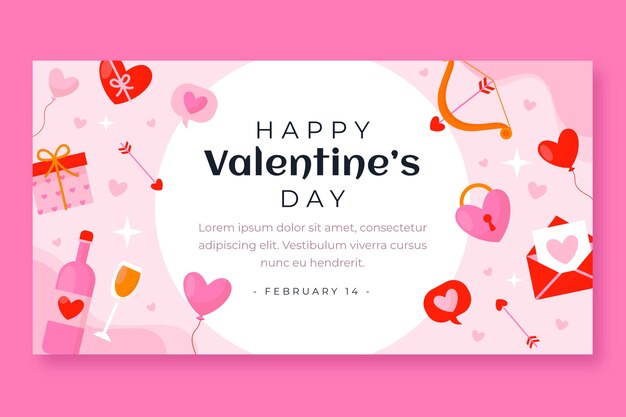 Modello di post sui social media per la celebrazione di San Valentino