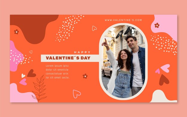 Modello di post sui social media per la celebrazione di San Valentino