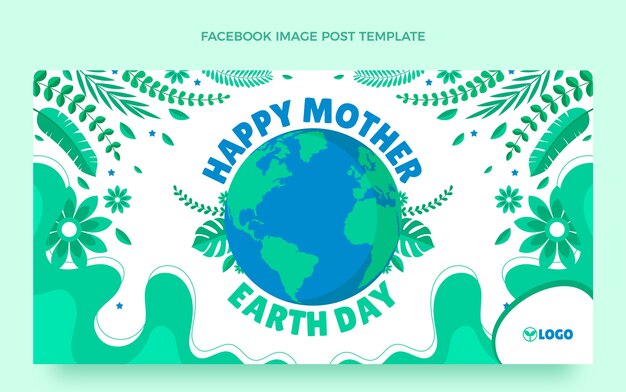Modello di post sui social media per la Giornata della Terra Piatta