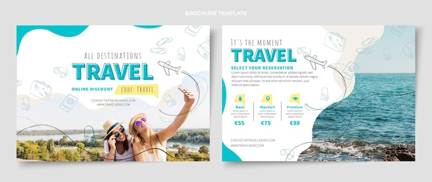 Modello di progettazione brochure di viaggio