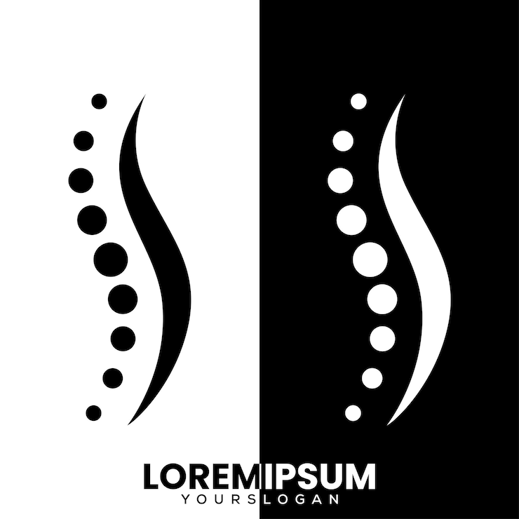 Vettore gratuito modello di progettazione del logo del coccige