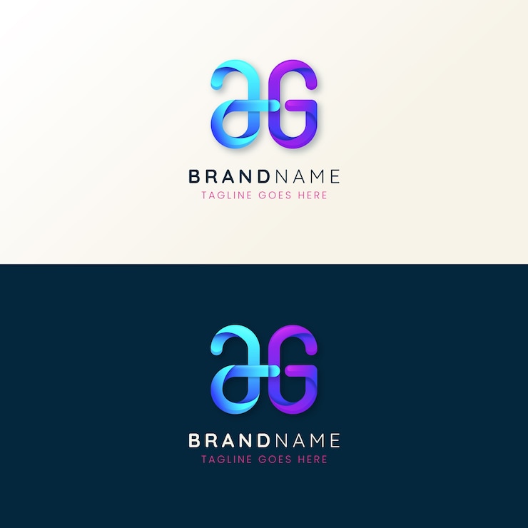 Vettore gratuito modello di progettazione del logo della lettera monogramma