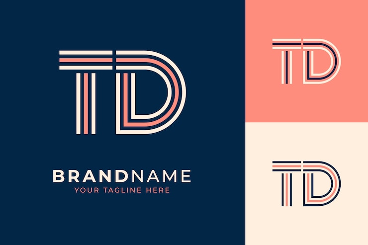 Vettore gratuito modello di progettazione del logo della lettera monogramma