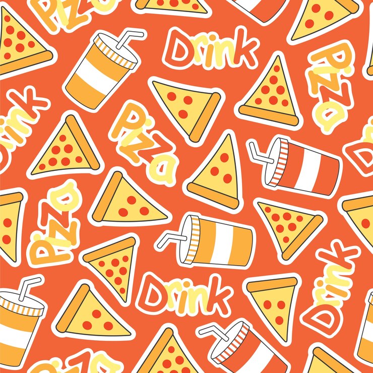 Vettore gratuito modello di progettazione pizza