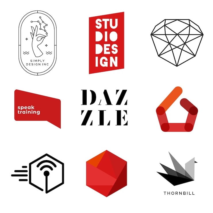 Vettore gratuito modello di raccolta logo