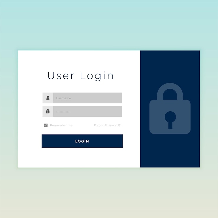 Vettore gratuito modello di schermata di login del membro dei social media per l'accesso al profilo