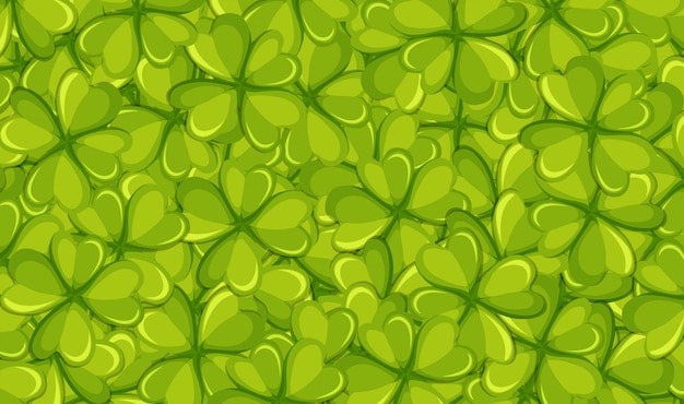 Modello di sfondo con foglie verdi