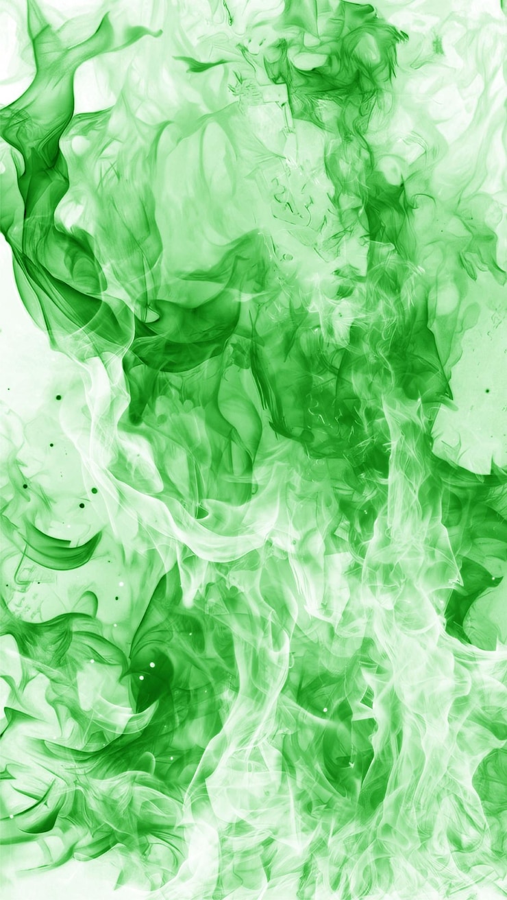 Vettore gratuito modello di sfondo di fumo astratto verde