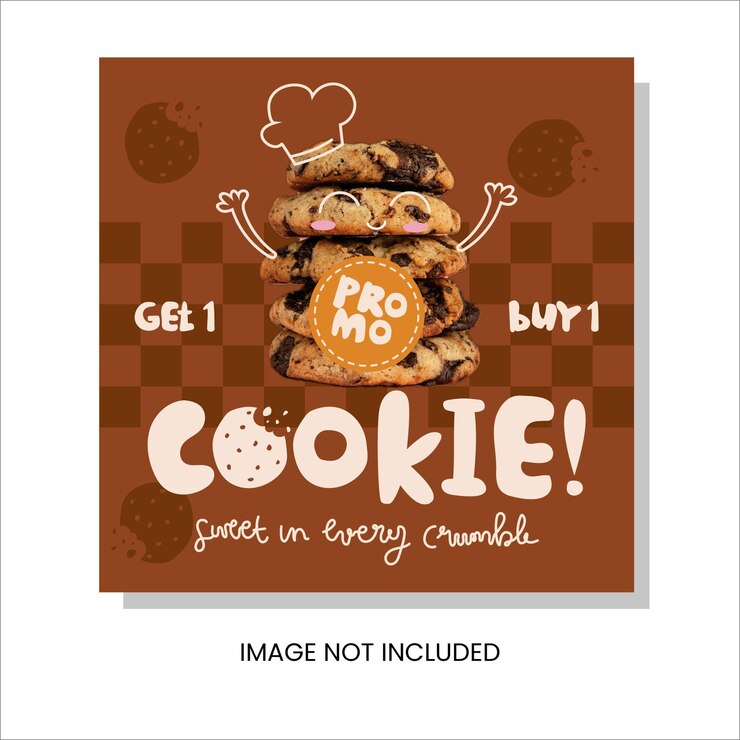 Vettore gratuito modello di social media per il banner dei cookie dei prodotti