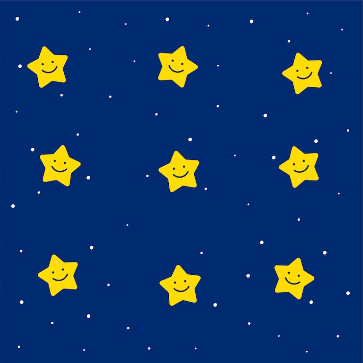 Vettore gratuito modello di stelle carino per bambini