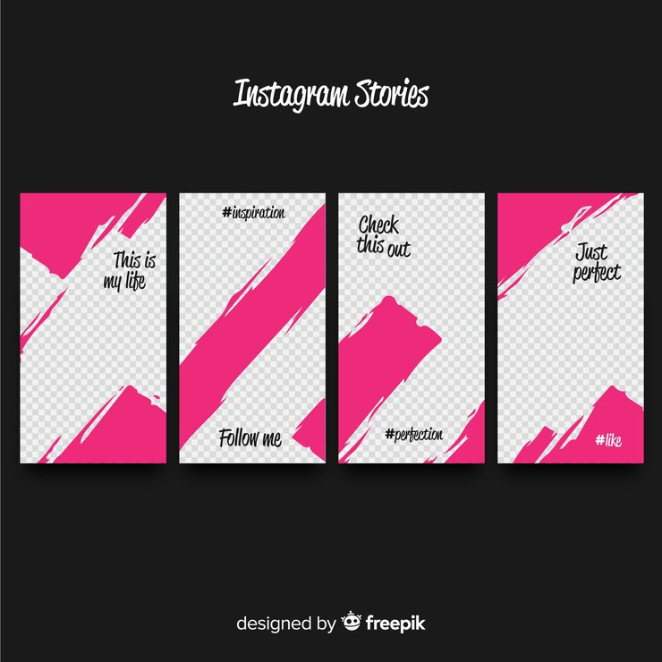 Vettore gratuito modello di storie di instagram