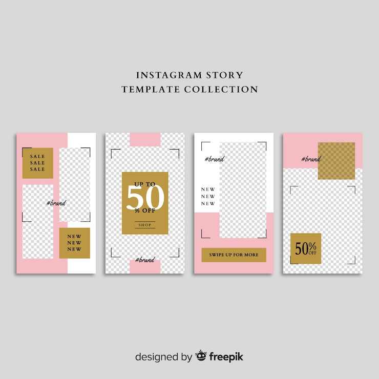 Vettore gratuito modello di storie di instagram