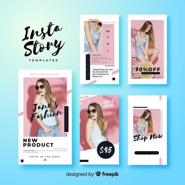Modello di storie di Instagram