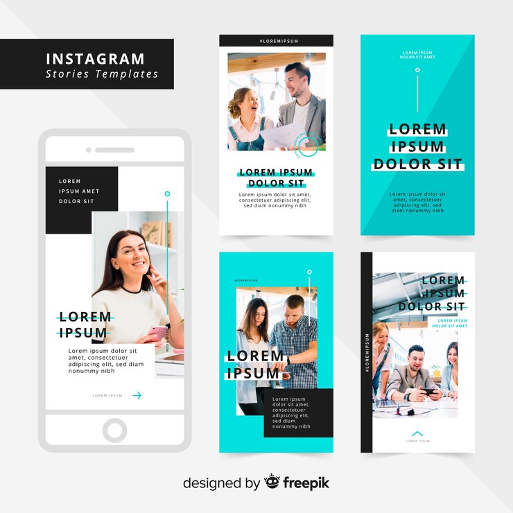 Vettore gratuito modello di storie di instagram