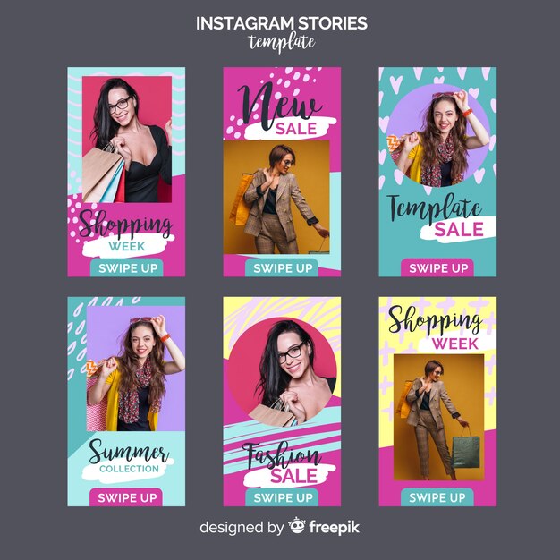 Modello di storie di vendita estiva instagram