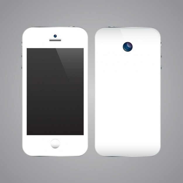 Vettore gratuito modello di telefono cellulare