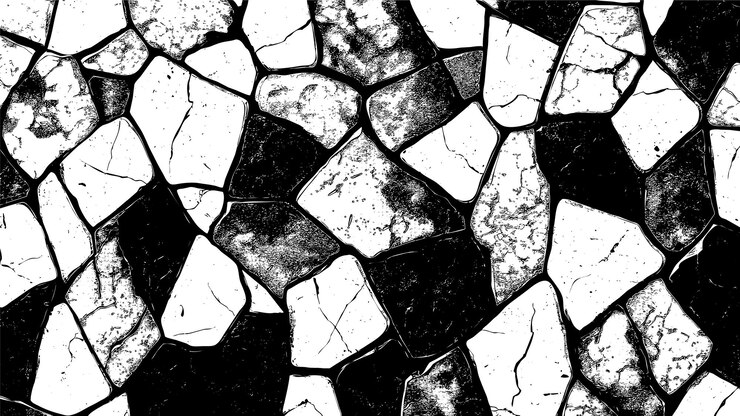 Vettore gratuito modello di terrazzo monocromatico