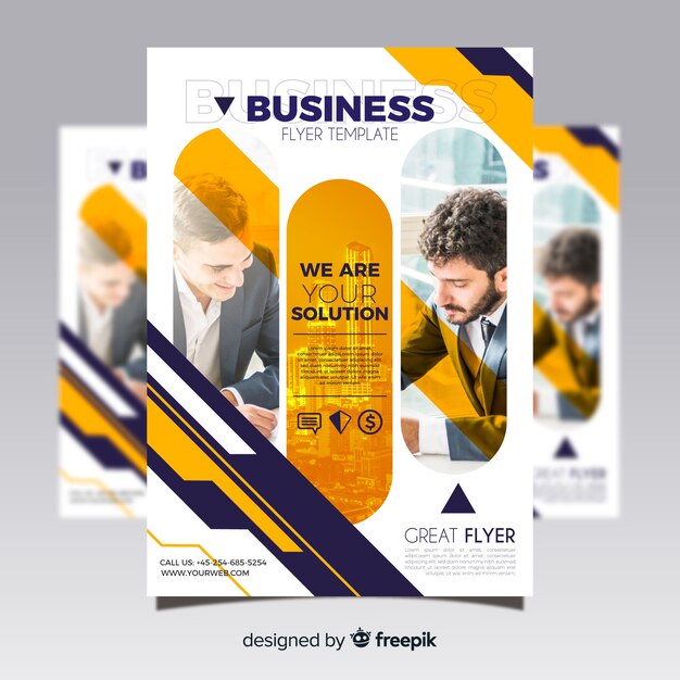 Modello di volantino di business moderno