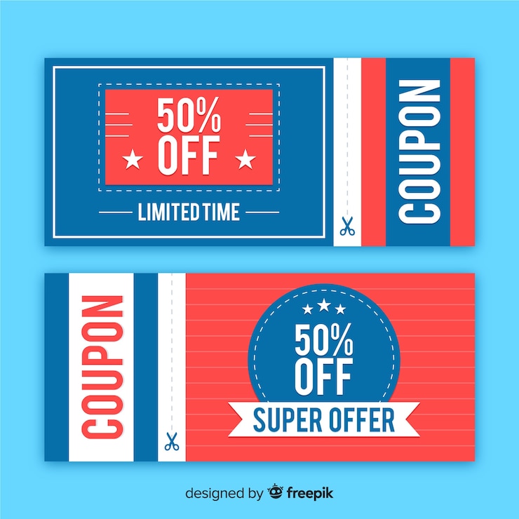 Vettore gratuito modello di voucher regalo creativo per le vendite