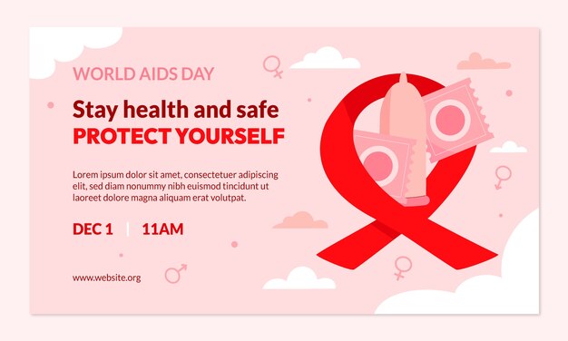 Modello di webinar per la giornata mondiale contro l'aids