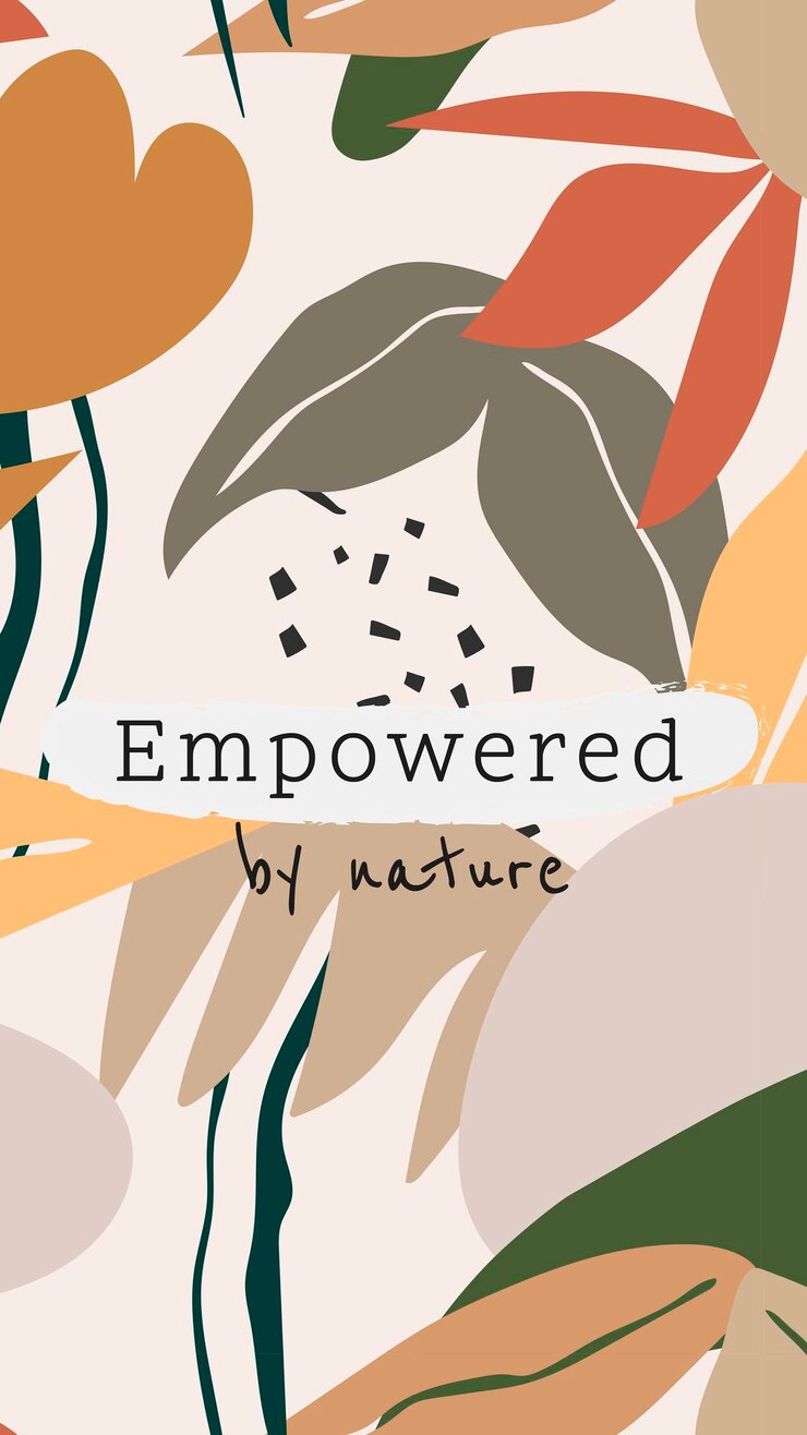 Vettore gratuito modello estetico di storia dei social media, design botanico modificabile, potenziato dal vettore della natura