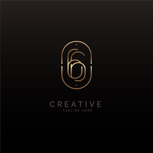 Modello logo gg sfumato
