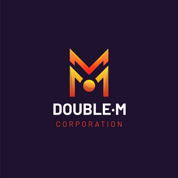 Modello logo gradiente mm