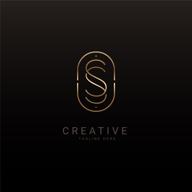 Modello logo gradiente ss