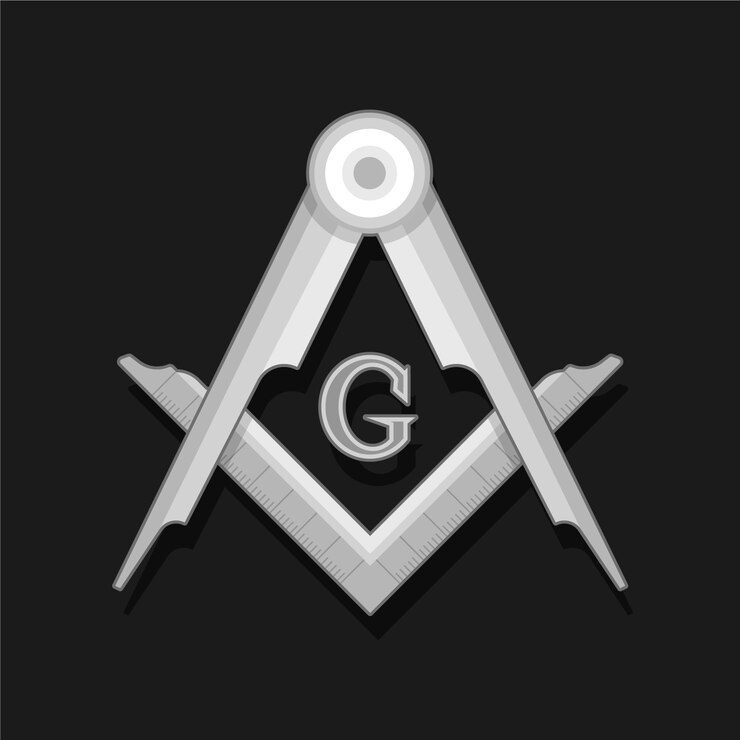 Vettore gratuito modello logo muratore design piatto