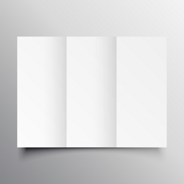 Vettore gratuito modello mockup brochure a tre ante