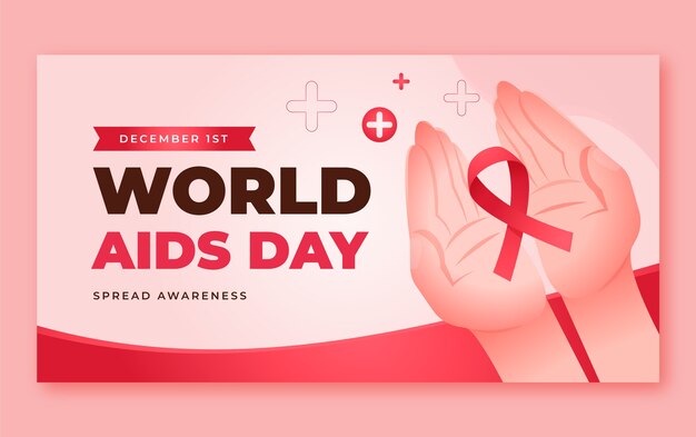 Modello promozionale dei social media per la memoria della giornata mondiale contro l'aids