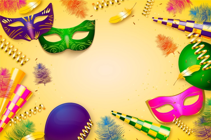 Vettore gratuito modello realistico di carnevale brasiliano