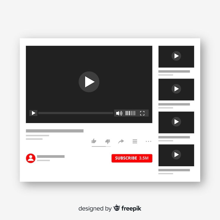 Vettore gratuito modello realistico lettore multimediale