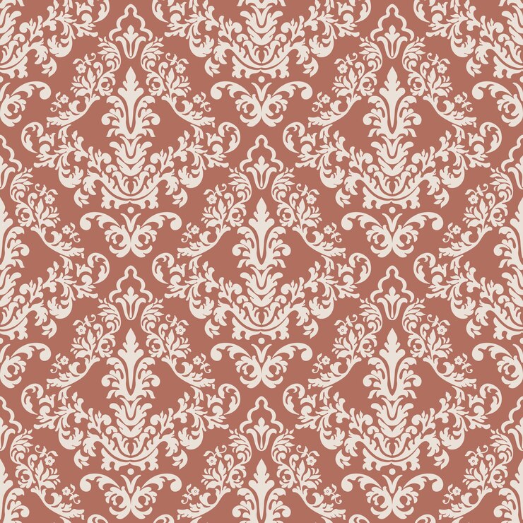 Vettore gratuito modello senza cuciture ornamento damascato vecchio stile di lusso classico di vettore