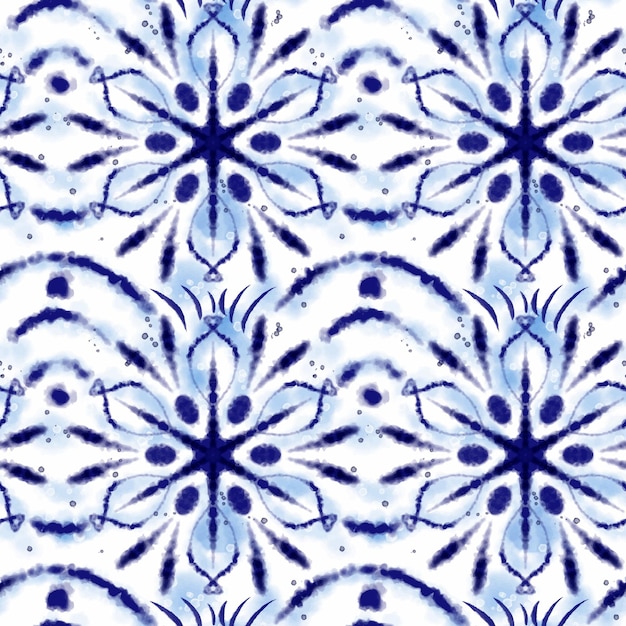 Modello shibori dell'acquerello